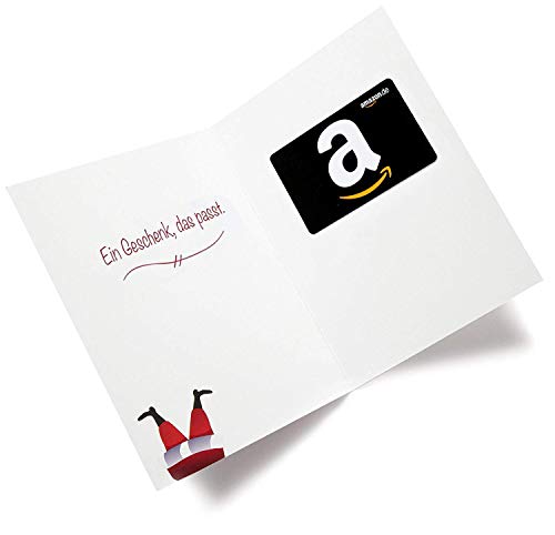 Amazon.de Geschenkkarte in Grußkarte (Weihnachtsmann im Kamin) - 3